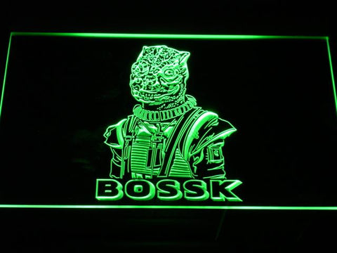 Star Wars Bossk LED Neon Sign Electrical - Green - TheLedHeroes