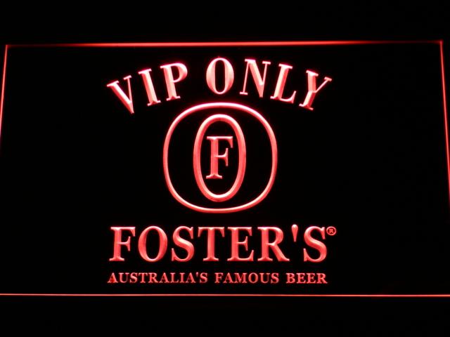 Foster VIP Only LED Neon Sign Electrical - Red - TheLedHeroes