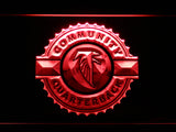 Atlanta Falcons Community Quaterback LED Sign - Red - TheLedHeroes