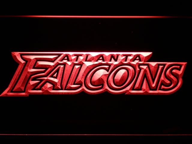 Atlanta Falcons (4) LED Neon Sign USB - Red - TheLedHeroes