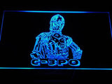 Star Wars C-3PO LED Neon Sign Electrical - Blue - TheLedHeroes