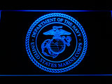 FREE US Marine Corps Dept. Of Navy LED Sign - Blue - TheLedHeroes