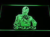 Star Wars C-3PO LED Neon Sign Electrical - Green - TheLedHeroes