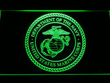 FREE US Marine Corps Dept. Of Navy LED Sign - Green - TheLedHeroes