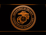 FREE US Marine Corps Dept. Of Navy LED Sign - Orange - TheLedHeroes