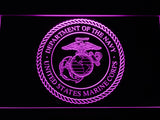 FREE US Marine Corps Dept. Of Navy LED Sign - Purple - TheLedHeroes