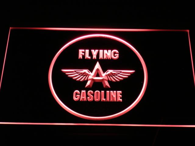 Flying Gasoline LED Neon Sign USB - Red - TheLedHeroes