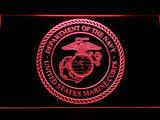 FREE US Marine Corps Dept. Of Navy LED Sign - Red - TheLedHeroes