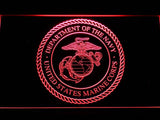 US Marine Corps Dept. Of Navy LED Neon Sign Electrical - Red - TheLedHeroes