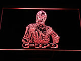 Star Wars C-3PO LED Neon Sign Electrical - Red - TheLedHeroes