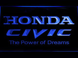 Honda Civic LED Neon Sign USB - Blue - TheLedHeroes