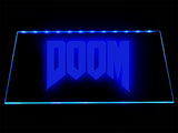 Doom LED Neon Sign USB - Blue - TheLedHeroes
