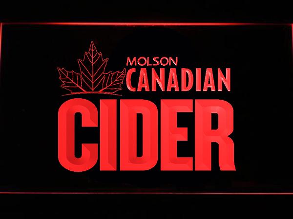 Molson Canadian Cider LED Neon Sign USB - Red - TheLedHeroes