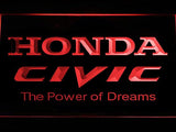 Honda Civic LED Neon Sign Electrical - Red - TheLedHeroes