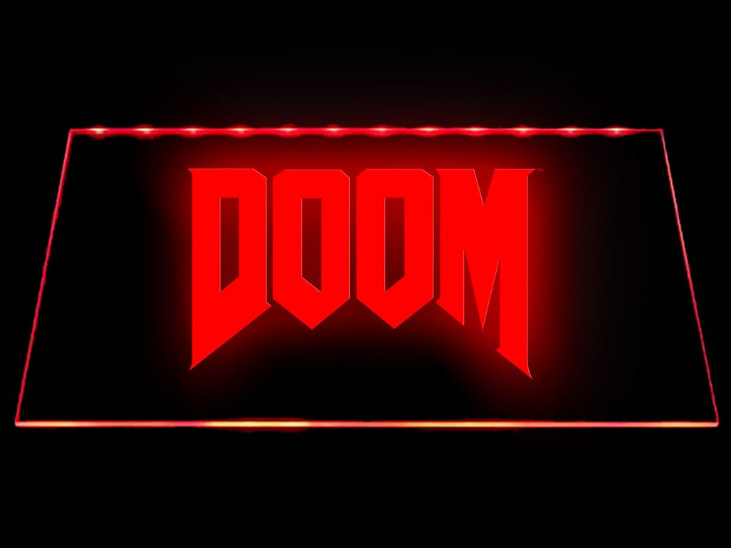 Doom LED Neon Sign USB - Red - TheLedHeroes