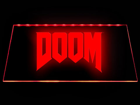 Doom LED Neon Sign USB - Red - TheLedHeroes