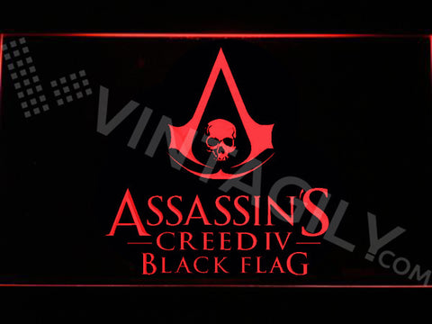 Assassin's Creed Black Flag LED Sign - Red - TheLedHeroes