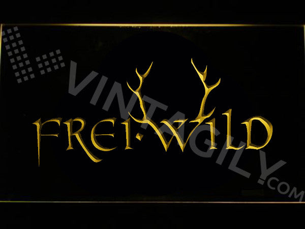 FREE Frei.Wild LED Sign - Yellow - TheLedHeroes