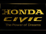 Honda Civic LED Neon Sign Electrical - Yellow - TheLedHeroes