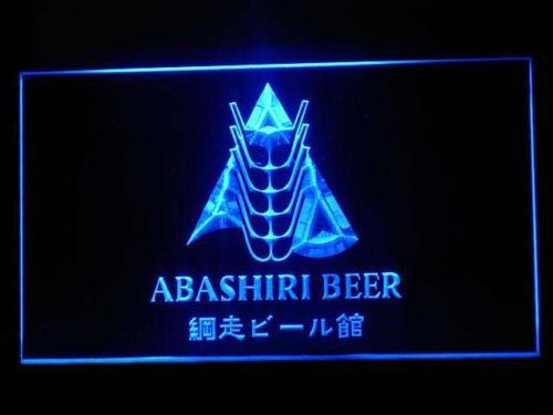 Abashiri Beer LED Neon Sign USB - Blue - TheLedHeroes