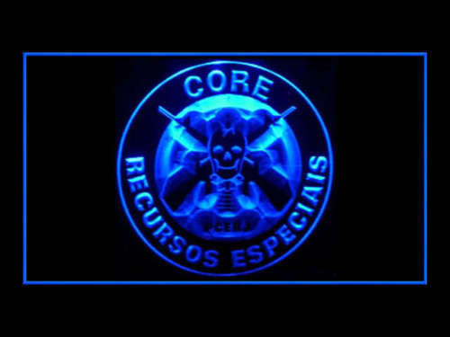 BOPE CORE PCERJ Recursos Especiais LED Sign - Blue - TheLedHeroes