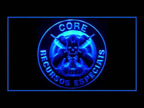 BOPE CORE PCERJ Recursos Especiais LED Neon Sign Electrical - Blue - TheLedHeroes