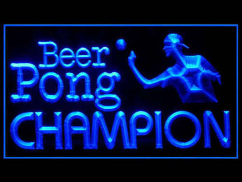 FREE Beer Pong Champion LED Sign -  - TheLedHeroes