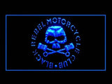 FREE Black Rebel Motorcycle LED Sign - Blue - TheLedHeroes