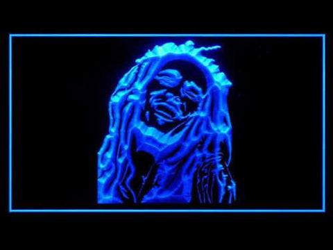 Bob Marley 2 LED Neon Sign Electrical - Blue - TheLedHeroes