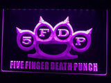 Five Finger Death Punch LED Neon Sign Electrical - Purple - TheLedHeroes