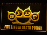 Five Finger Death Punch LED Neon Sign Electrical - Yellow - TheLedHeroes