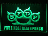 Five Finger Death Punch LED Neon Sign Electrical - Green - TheLedHeroes