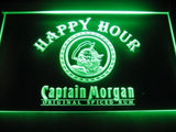 Captain Morgan Spiced Rum Happy Hour LED Neon Sign USB - Green - TheLedHeroes