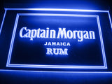 FREE Captain Morgan Jamaica Rum LED Sign - Blue - TheLedHeroes