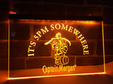 Captain Morgan It's 5 pm Somewhere LED Neon Sign USB - Orange - TheLedHeroes