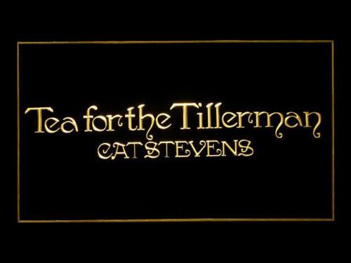 Cat Stevens Tea For The Tillerman LED Neon Sign Electrical - Yellow - TheLedHeroes