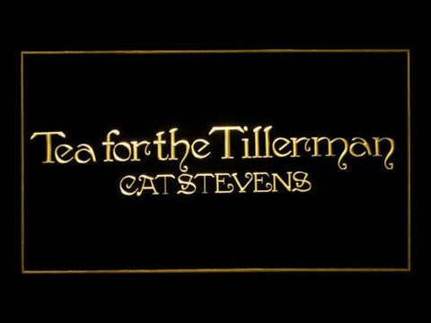 Cat Stevens Tea For The Tillerman LED Neon Sign USB - Yellow - TheLedHeroes
