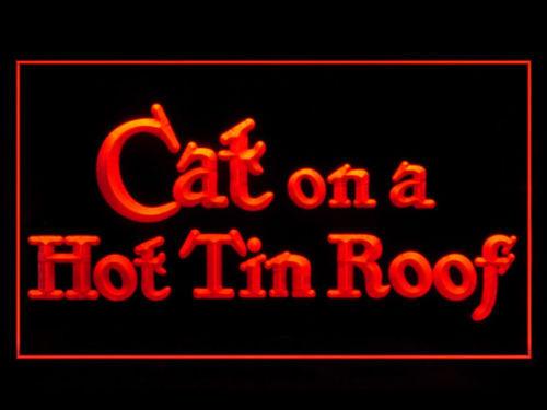 Cat on a Hot Tin Roof LED Neon Sign USB - Red - TheLedHeroes