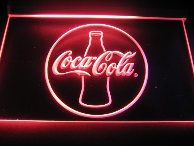 Coca Cola 2 LED Neon Sign USB - Red - TheLedHeroes