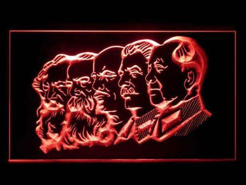 Communist Leaders LED Neon Sign USB - Red - TheLedHeroes