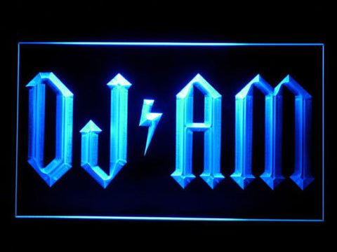 FREE DJ AM LED Sign - Blue - TheLedHeroes