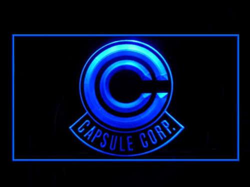 Dragon Ball Z Capsule Corp. LED Neon Sign Electrical - Blue - TheLedHeroes
