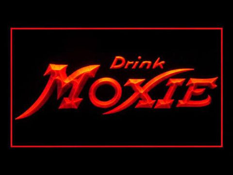 Drink Moxie LED Neon Sign USB - Red - TheLedHeroes