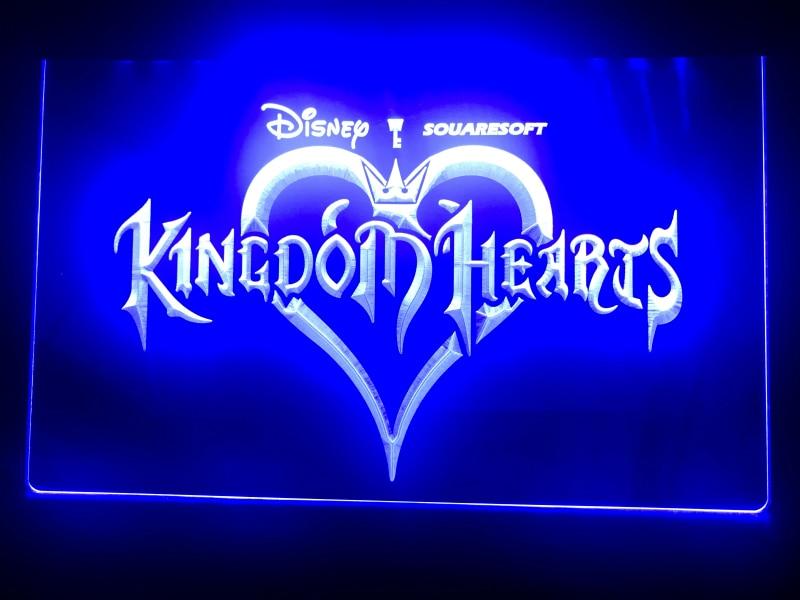 Kingdom Hearts Sora Video Games LED Neon Sign USB - Blue - TheLedHeroes