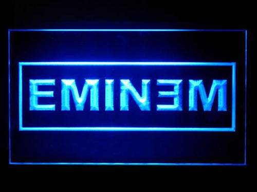 FREE Eminem 2 LED Sign - Blue - TheLedHeroes