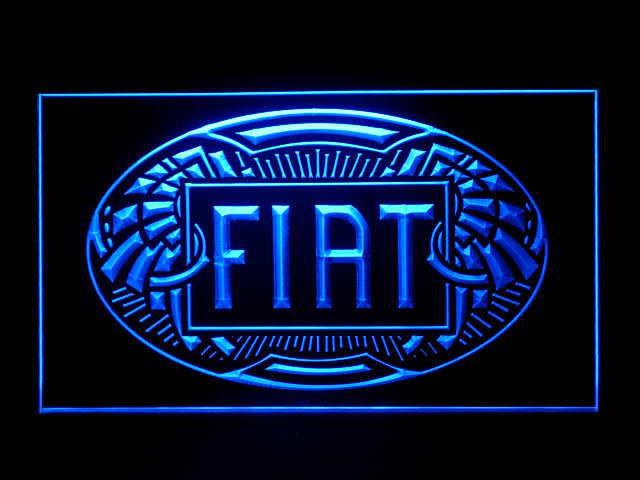 Fiat 2 LED Neon Sign USB - Blue - TheLedHeroes