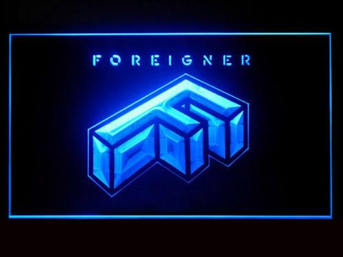 Foreigner LED Neon Sign USB - Blue - TheLedHeroes