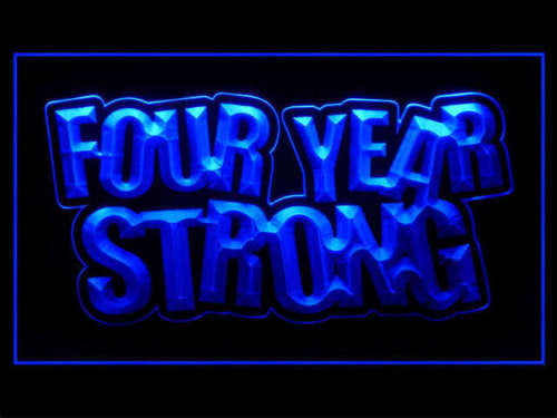 Four Year Strong LED Sign - Blue - TheLedHeroes