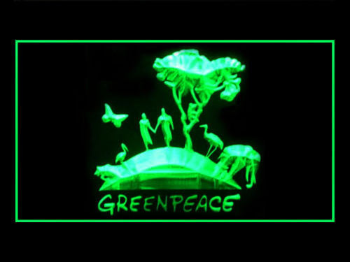 Green Peace LED Sign -  - TheLedHeroes