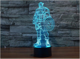 Captain America body 3D LED LAMP -  - TheLedHeroes
